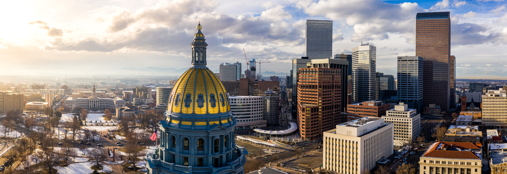 Colorado,State,Capitol,Building,&,The,City,Of,Denver,Colorado