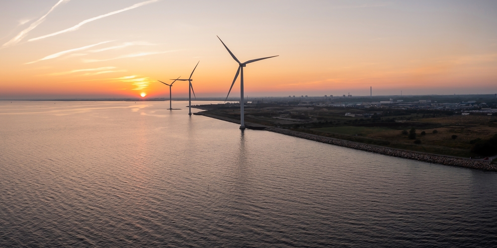 Wind,Turbines,At,Sunset.,Green,Ecological,Power,Energy,Generation.,Wind