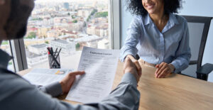 Closeup,Of,Indian,Employer,Hr,Holding,Employment,Contract,Job,Offer