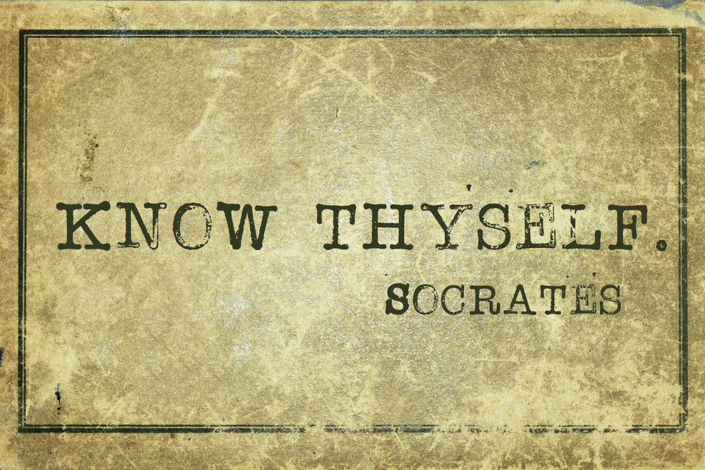 Know,Thyself, ,Ancient,Greek,Philosopher,Socrates,Quote,Printed,On
