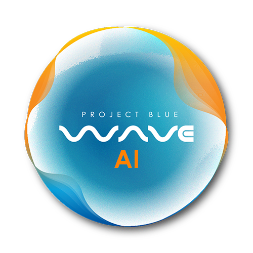 Project BlueWave AI Orange Bubble Logo Small File Size